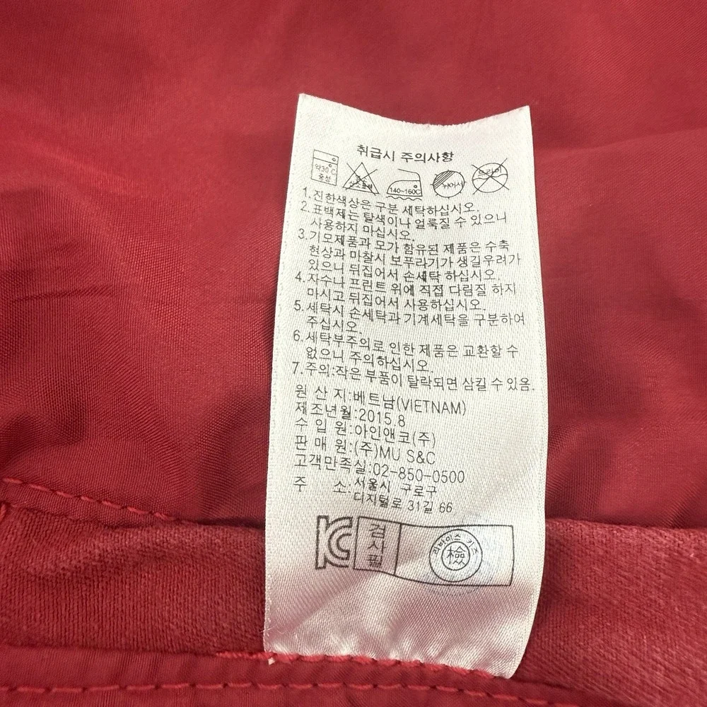 Vintage 90s Levi's Girls' Size‎ 6 (5-6 YRS) Red Coat Jacket Hood Full Zip Chore